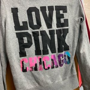 Victoria secret Chicago pink hoodie